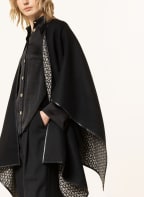Salvatore Ferragamo Cape THE NEW GANCIO zum Wenden, Farbe: SCHWARZ (Bild 1)