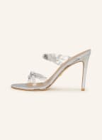 STUART WEITZMAN Mules mit Schmucksteinen, Farbe: SILBER/ WEISS (Bild 1)