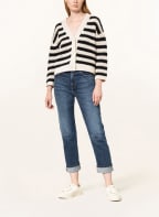 WEEKEND MaxMara Strickjacke ZONA, Farbe: DUNKELBLAU/ CREME (Bild 1)