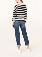 WEEKEND MaxMara Strickjacke ZONA, Farbe: DUNKELBLAU/ CREME (Bild 1)