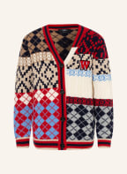 WEEKEND MaxMara Strickjacke FIORIRE mit Alpaka, Farbe: ROT/ BEIGE/ BLAU (Bild 1)