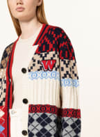 WEEKEND MaxMara Strickjacke FIORIRE mit Alpaka, Farbe: ROT/ BEIGE/ BLAU (Bild 1)