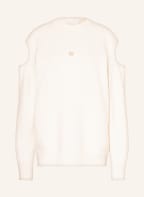 GIVENCHY Cold-Shoulder-Pullover , Farbe: WEISS/ BEIGE (Bild 1)