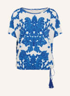 oui Blusenshirt, Farbe: WEISS/ BLAU (Bild 1)
