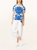oui Blusenshirt, Farbe: WEISS/ BLAU (Bild 1)