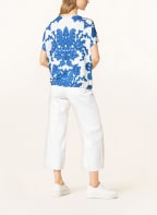 oui Blusenshirt, Farbe: WEISS/ BLAU (Bild 1)