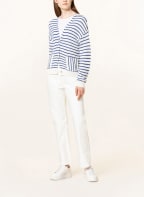 oui Strickjacke, Farbe: WEISS/ BLAU (Bild 1)