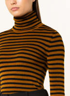 Dondup Rollkragenpullover aus Merinowolle, Farbe: CAMEL/ SCHWARZ (Bild 1)