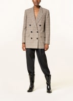 ISABEL MARANT Oversized blazer NEVIM, Color: CAMEL/ BROWN/ DARK BLUE (Image 1)