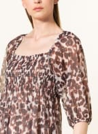 BAUM UND PFERDGARTEN Dress JUDITA with 3/4 sleeve and ruffles , Color: DARK BROWN (Image 1)