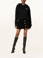 BALMAIN Cropped hoodie, Color: BLACK (Image 1)