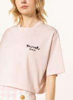 BALMAIN Cropped shirt, Color: LIGHT PINK (Image 1)