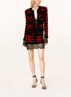 BALMAIN Boxy jacket with sequins, Color: BLACK/ RED (Image 1)