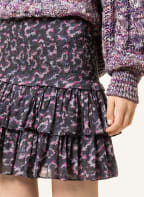 ISABEL MARANT ÉTOILE Rock NAOMI mit Rüschen, Farbe: SCHWARZ/ BLAU/ ROSA (Bild 1)