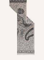 ETRO Scarf in cashmere and silk, Color: BLACK/ LIGHT GRAY/ BLUE GRAY (Image 1)