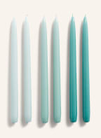 HAY 6er-Set Stabkerzen, Farbe: TÜRKIS/ HELLBLAU/ PETROL (Bild 1)