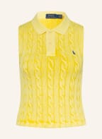POLO RALPH LAUREN Strick-Poloshirt, Farbe: GELB (Bild 1)