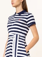 POLO RALPH LAUREN Piqué-Polokleid, Farbe: BLAU/ WEISS (Bild 1)