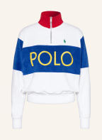 POLO RALPH LAUREN Frottee-Troyer, Farbe: WEISS/ BLAU (Bild 1)