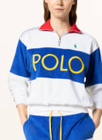POLO RALPH LAUREN Frottee-Troyer, Farbe: WEISS/ BLAU (Bild 1)