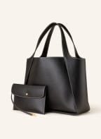 STELLA McCARTNEY Hobo-Bag LOGO GRAINY mit Pouch, Farbe: SCHWARZ (Bild 1)
