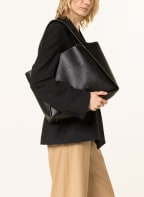 STELLA McCARTNEY Hobo-Bag LOGO GRAINY mit Pouch, Farbe: SCHWARZ (Bild 1)