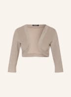SWING Jersey-Bolero mit Glitzergarn, Farbe: TAUPE/ GOLD (Bild 1)