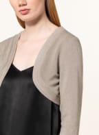 SWING Jersey-Bolero mit Glitzergarn, Farbe: TAUPE/ GOLD (Bild 1)