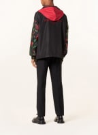 DOLCE & GABBANA Jacket KWAY FLOWER, Color: BLACK/ KHAKI/ DARK RED (Image 1)