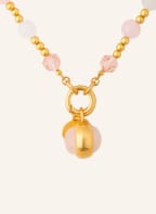 SENCE COPENHAGEN Halskette THE MIX, Farbe: GOLD/ HELLROSA/ WEISS (Bild 1)