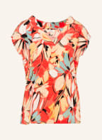 s.Oliver BLACK LABEL Blusentop, Farbe: ROT/ HELLORANGE/ TÜRKIS (Bild 1)