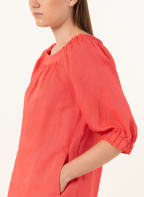 s.Oliver BLACK LABEL Kleid mit Leinen und 3/4-Arm , Farbe: HELLROT (Bild 1)