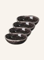 BROSTE COPENHAGEN Set of 4 bowls NORDIC COAL, Color: DARK GRAY/ DARK BROWN (Image 1)