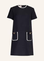 VALENTINO Dress with silk , Color: DARK BLUE (Image 1)