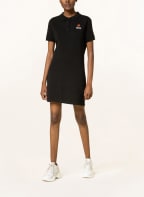 KENZO Piqué polo dress, Color: BLACK (Image 1)