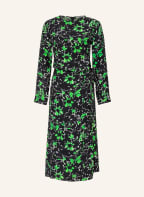 SAMSØE SAMSØE Wickelkleid AGNETA , Farbe: SCHWARZ/ GRÜN (Bild 1)