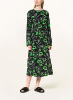 SAMSØE SAMSØE Wickelkleid AGNETA , Farbe: SCHWARZ/ GRÜN (Bild 1)