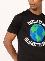 DSQUARED2 T-Shirt GLOBETROTTER , Farbe: SCHWARZ/ WEISS (Bild 1)