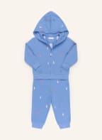 POLO RALPH LAUREN Set: Sweatjacke und Sweatpants, Farbe: BLAU/ GELB/ LACHS (Bild 1)
