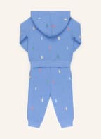 POLO RALPH LAUREN Set: Sweatjacke und Sweatpants, Farbe: BLAU/ GELB/ LACHS (Bild 1)