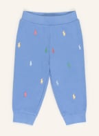 POLO RALPH LAUREN Set: Sweatjacke und Sweatpants, Farbe: BLAU/ GELB/ LACHS (Bild 1)