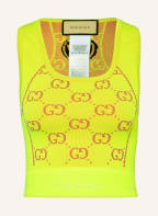 GUCCI Cropped-Top, Farbe: NEONGELB/ FUCHSIA (Bild 1)