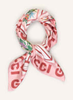 GUCCI Seidentuch, Farbe: ROSA/ HELLROT/ GRÜN (Bild 1)