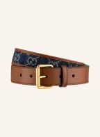 GUCCI Gürtel, Farbe: BLAU/ ECRU/ BRAUN (Bild 1)