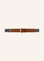 GUCCI Gürtel, Farbe: BLAU/ ECRU/ BRAUN (Bild 1)