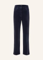 LUISA CERANO Velvet pants, Color: DARK BLUE (Image 1)