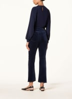 LUISA CERANO Velvet pants, Color: DARK BLUE (Image 1)