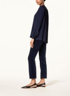 LUISA CERANO Velvet pants, Color: DARK BLUE (Image 1)