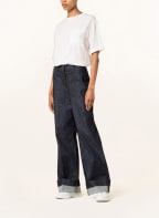 LUISA CERANO T-shirt with silk, Color: WHITE (Image 1)