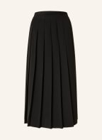 LUISA CERANO Pleated skirt in wrap look, Color: BLACK (Image 1)